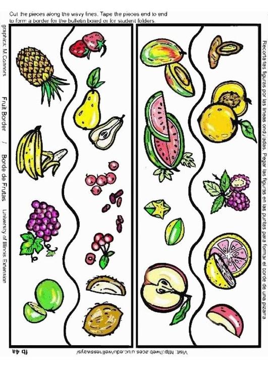 tableau de fruits