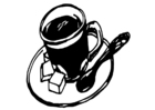 Coloriage tasse de café