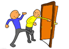 image tenir la porte ouverte