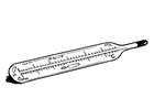 Coloriage thermomètre