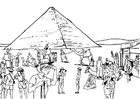 Coloriage tourisme - egypte