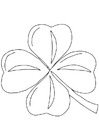 Coloriage trÃ¨fle irlandais - schamrock