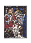 Images vitraux - naissance de Jésus