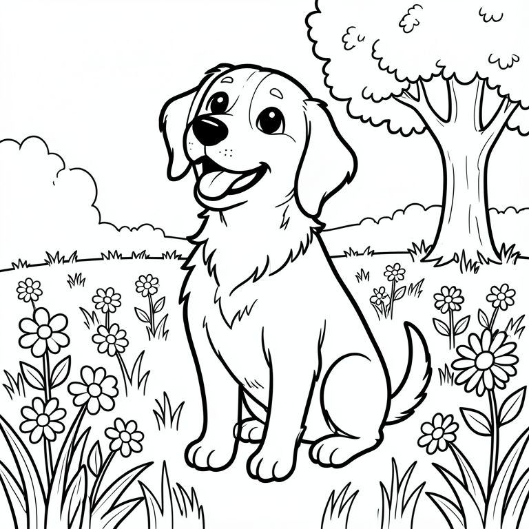 Coloriage chien