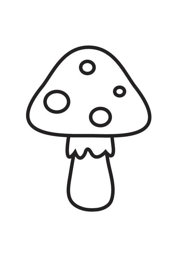 Champignon coloriage