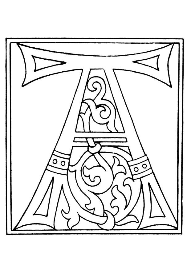 01a. alphabet a Coloriage 01a. alphabet a