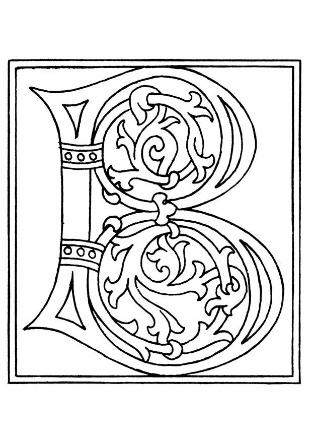 01a. alphabet b Coloriage 01a. alphabet b