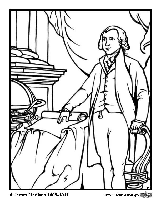04 james madison Coloriage 04 james madison