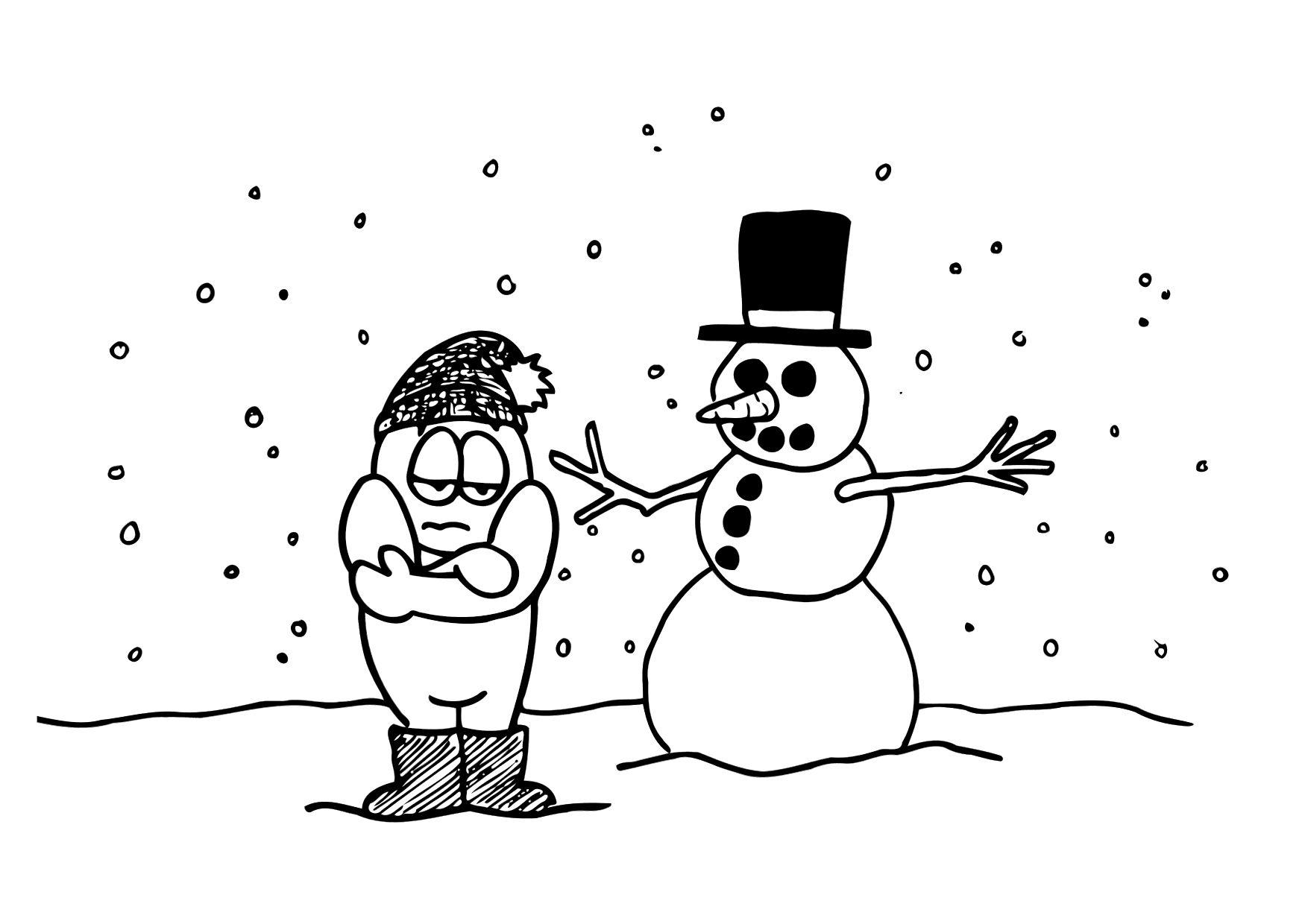 08b. lhiver Coloriage 08b. lhiver