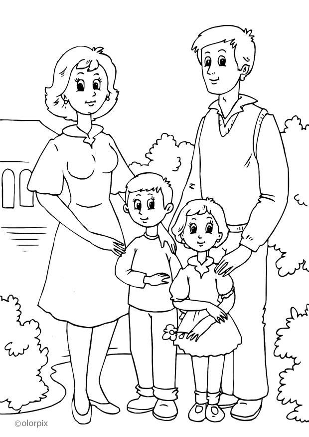 1. famille Coloriage 1. famille