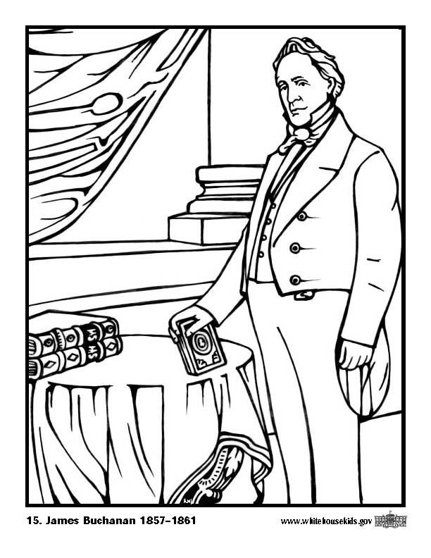 15 james buchanan Coloriage 15 james buchanan