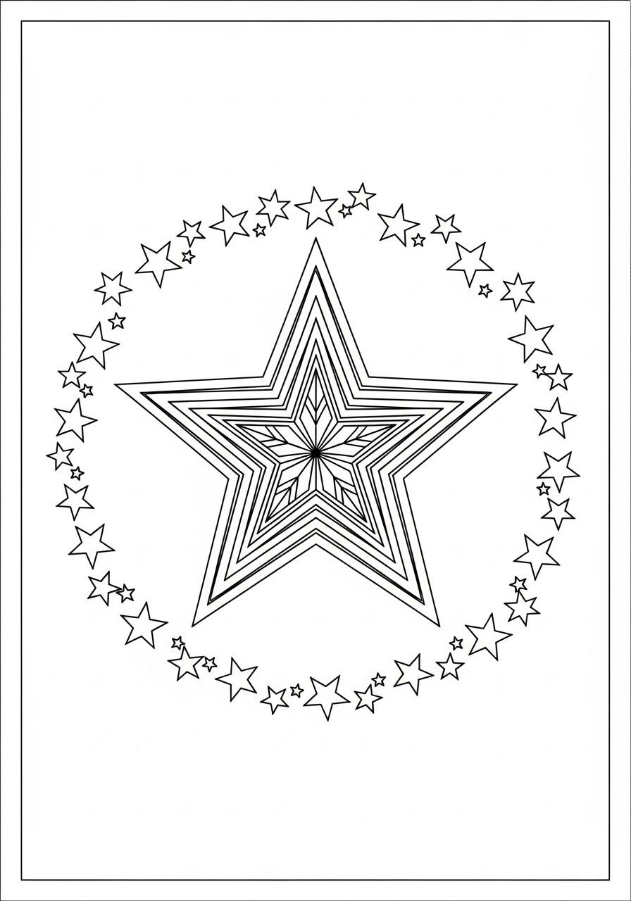 A©toiles A noA«l Coloriage A©toiles A noA«l