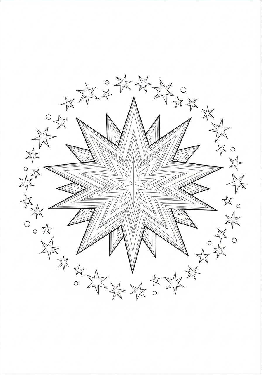 A©toiles A noA«l Coloriage A©toiles A noA«l