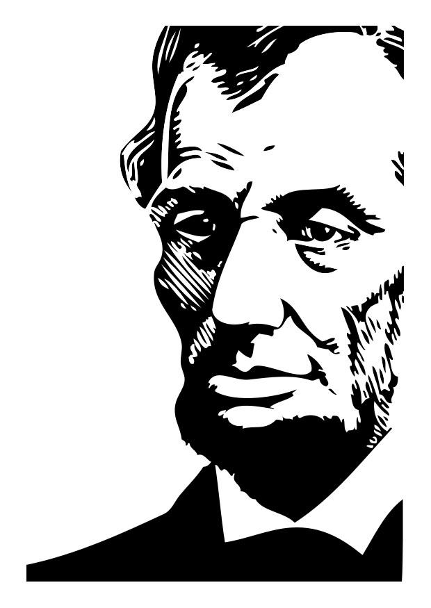 Coloriage abraham lincoln