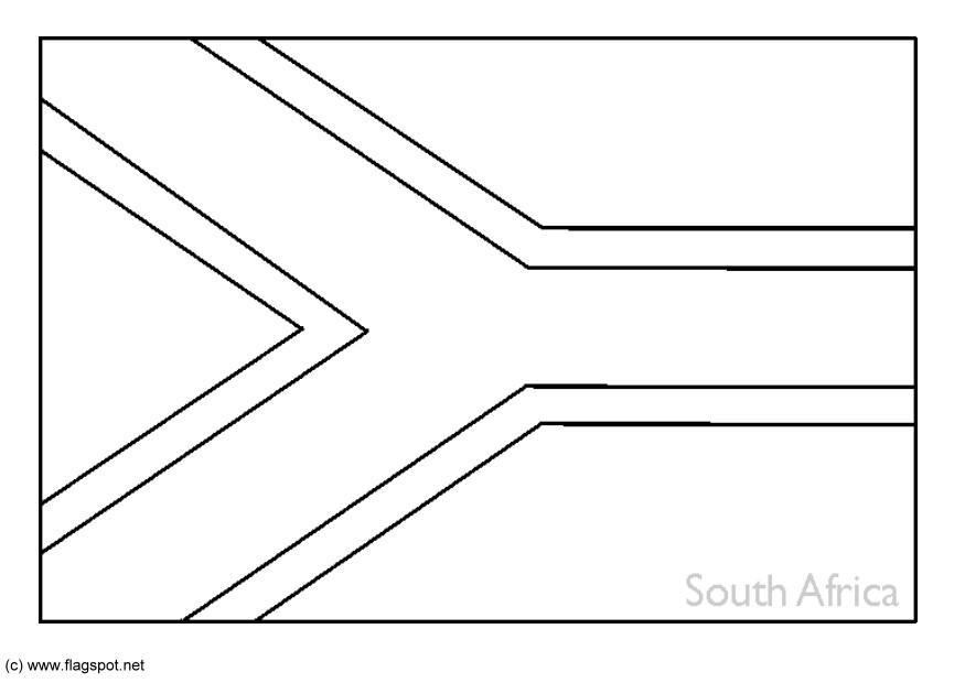 afrique du sud Coloriage afrique du sud