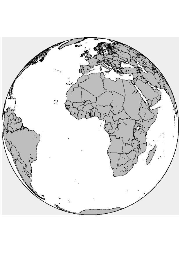 afrique - europe Coloriage afrique - europe