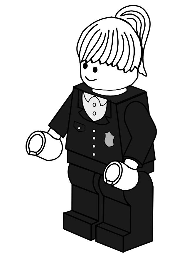 agent de police Coloriage agent de police