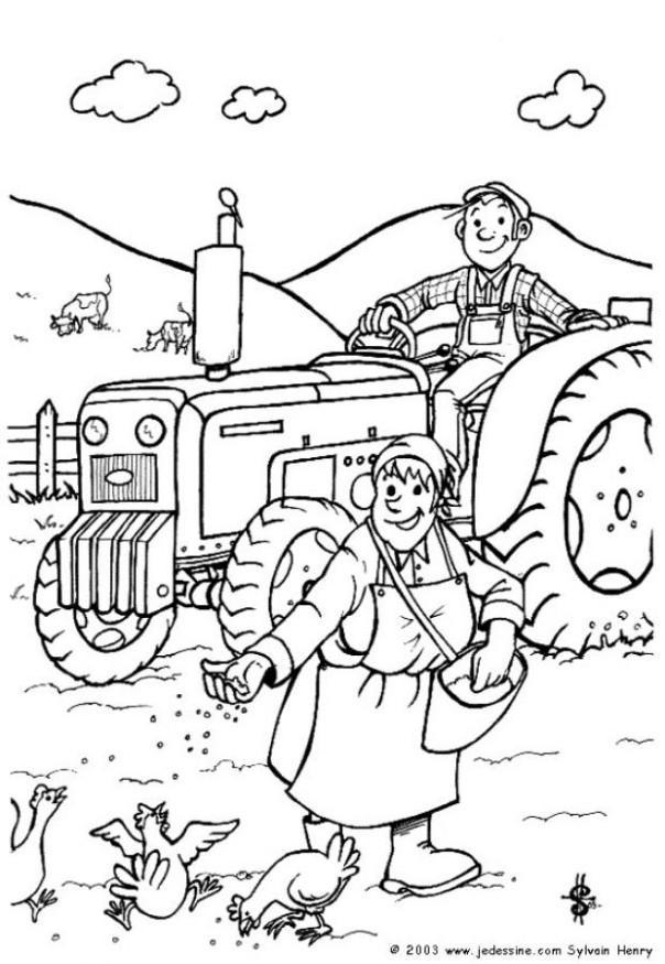 agriculteur Coloriage agriculteur