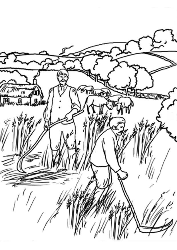 agriculteurs Coloriage agriculteurs