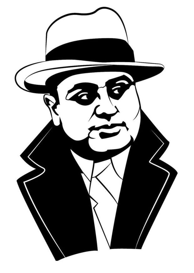 al capone Coloriage al capone