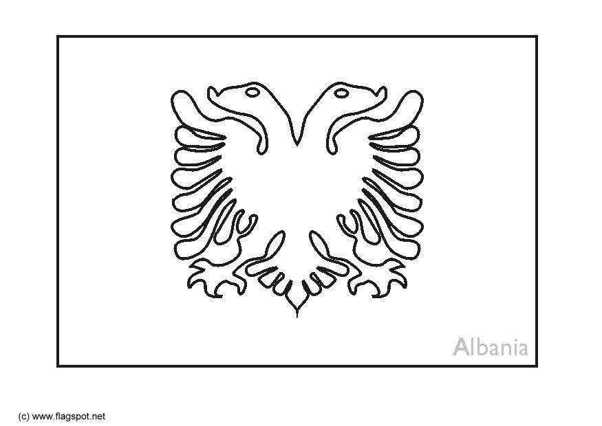 albanie Coloriage albanie