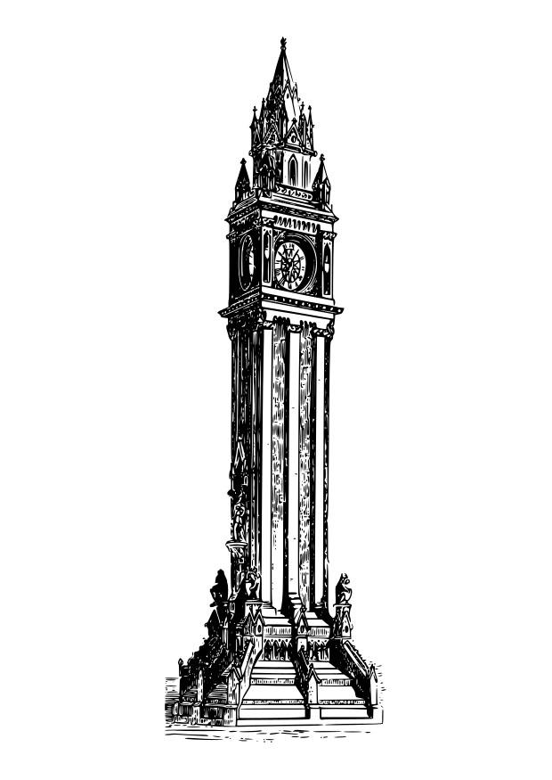albert memorial Coloriage albert memorial