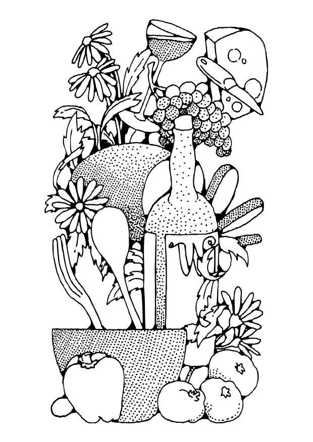 alimentation Coloriage alimentation