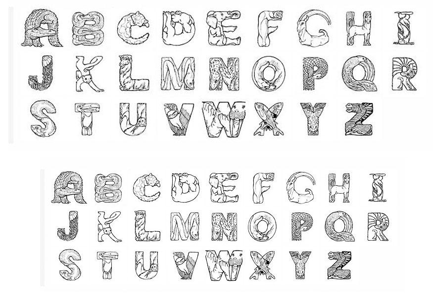 alphabet Coloriage alphabet
