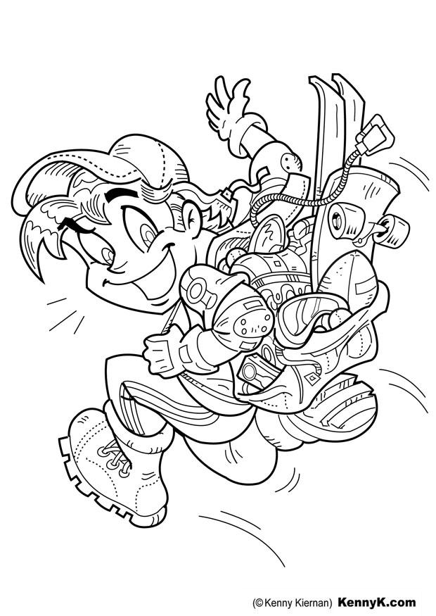 amateur de sport Coloriage amateur de sport
