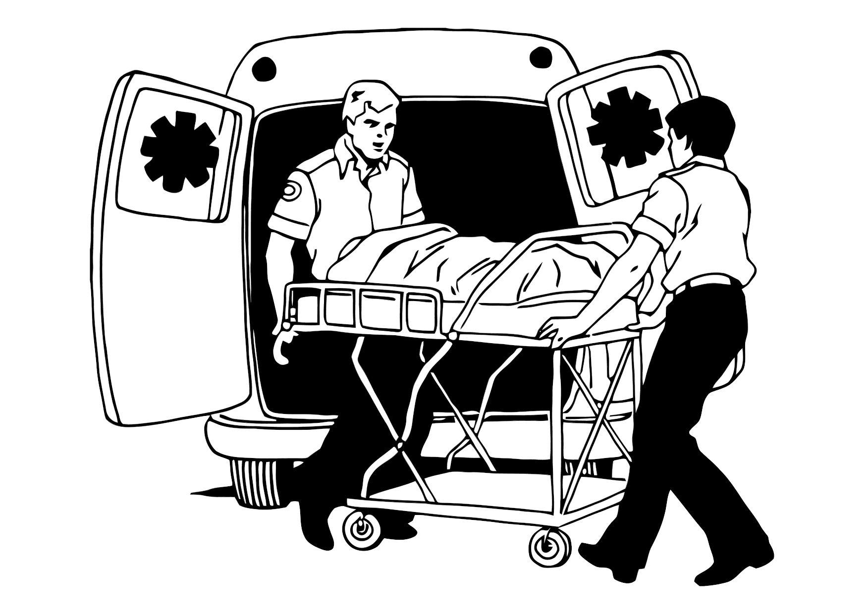 ambulance Coloriage ambulance