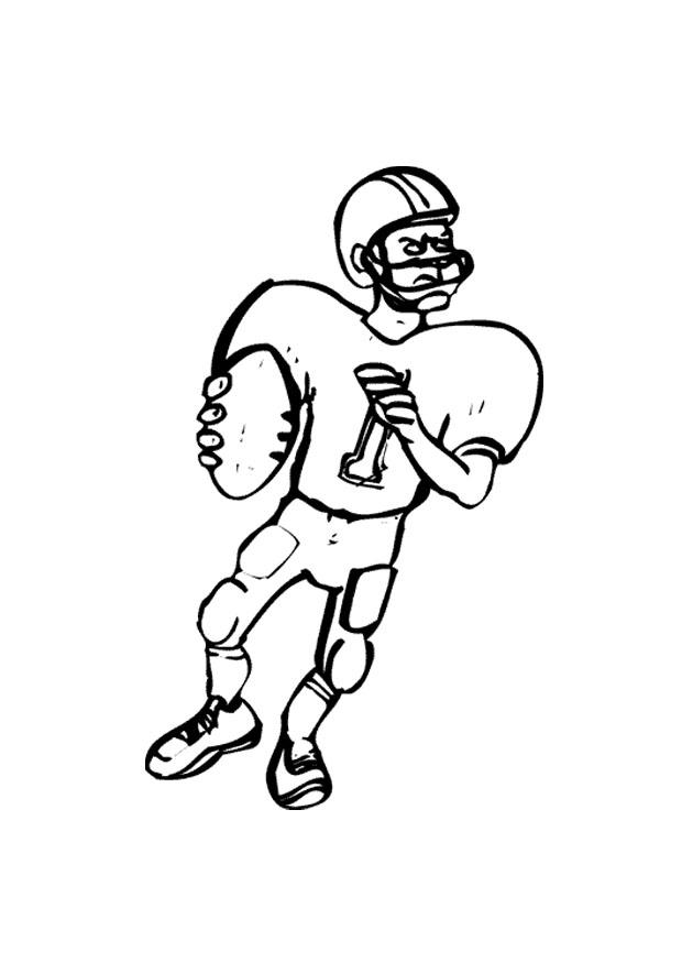 american football Coloriage american football