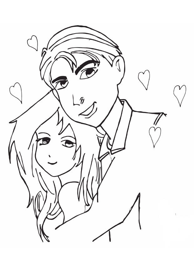 amoureux Coloriage amoureux