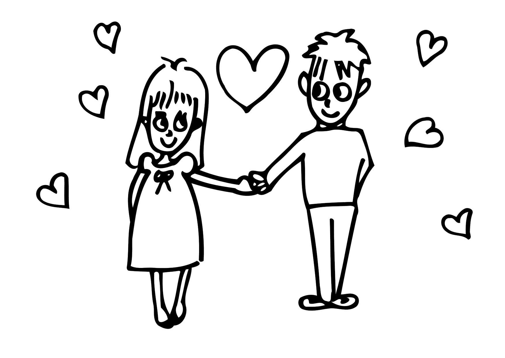 amoureux Coloriage amoureux