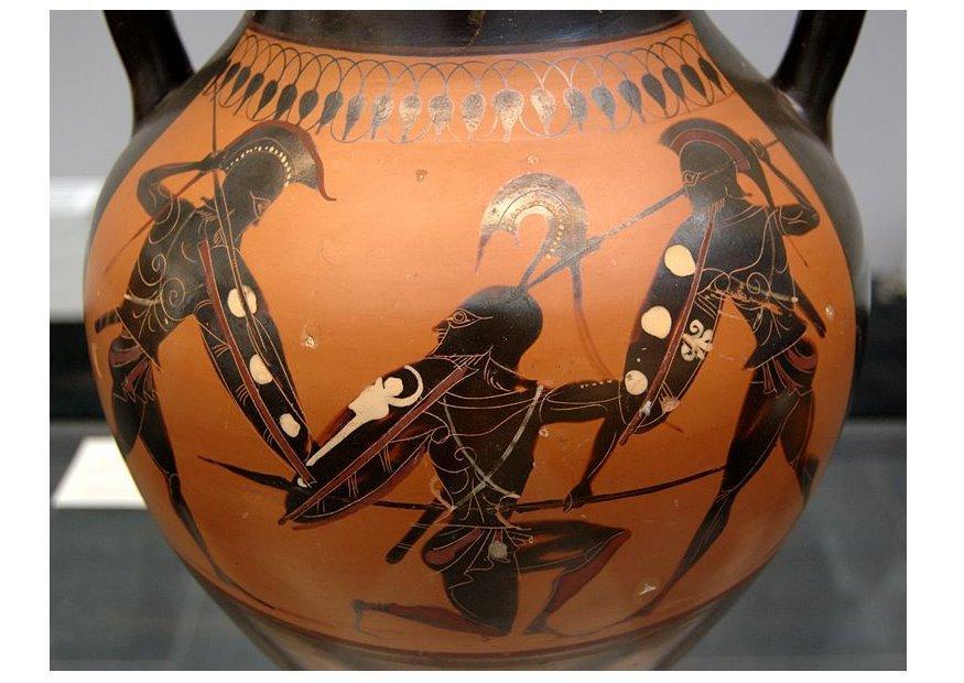 amphore hoplite Photo amphore hoplite