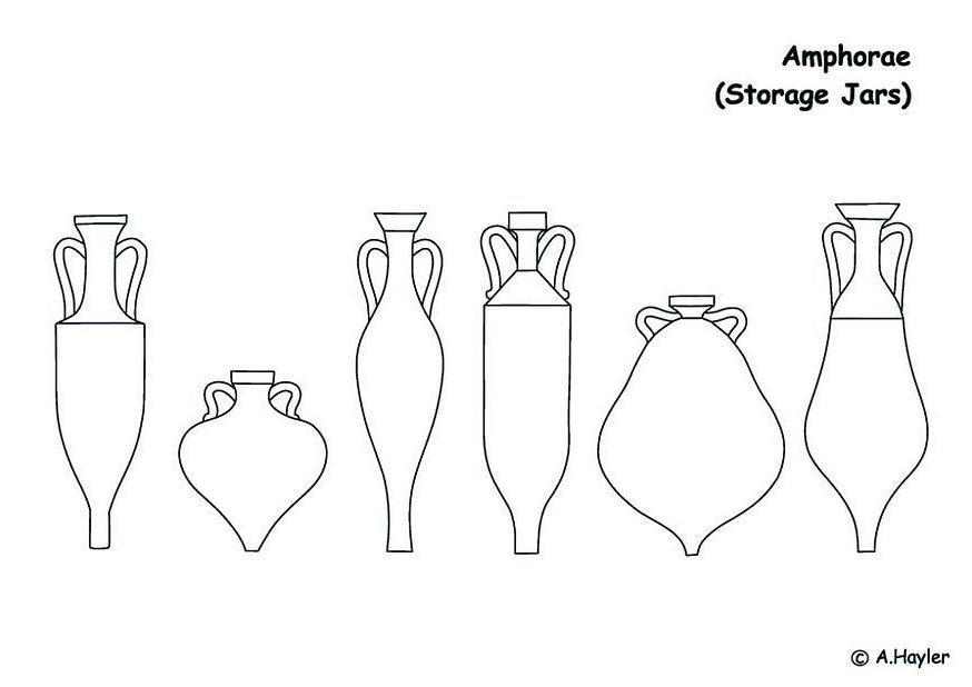amphores Coloriage amphores