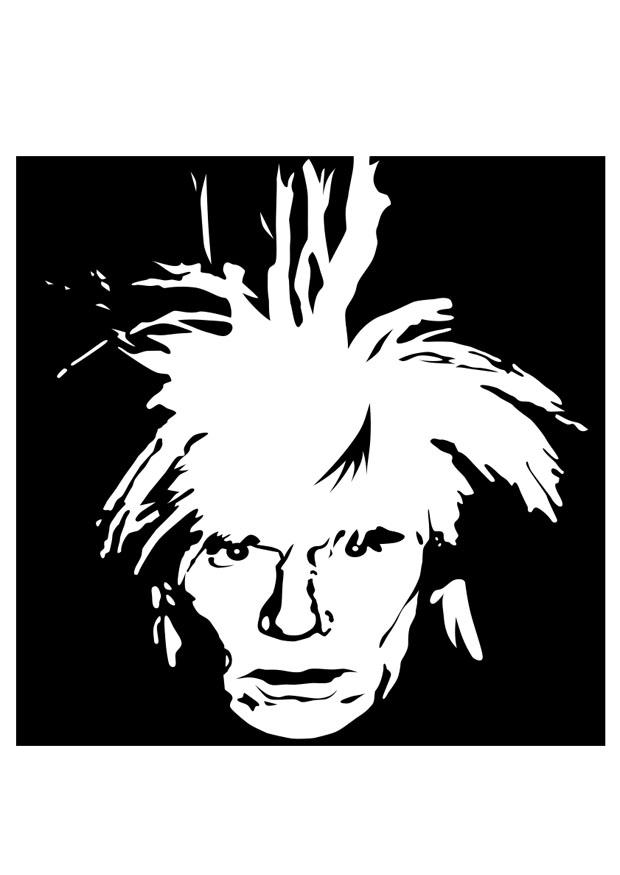 Coloriage andy warhol