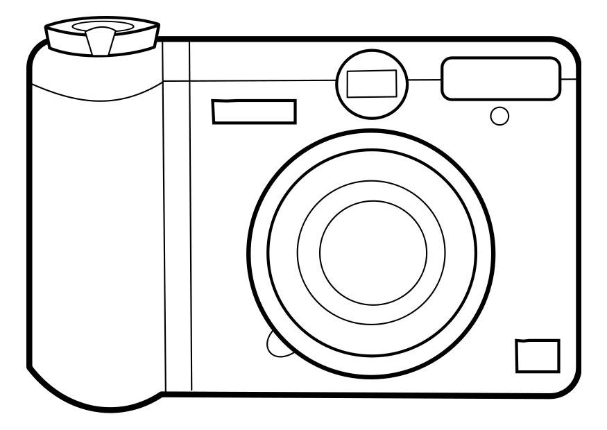 appareil photo Coloriage appareil photo