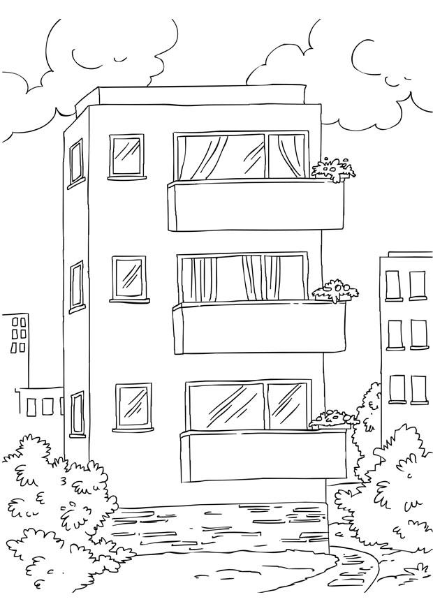 appartement Coloriage appartement