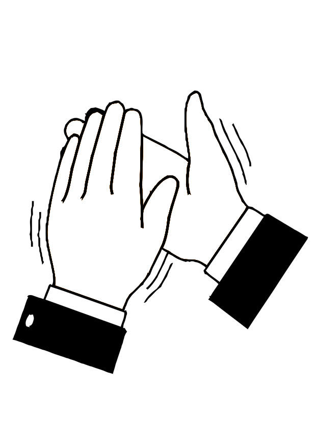 applaudissements Coloriage applaudissements