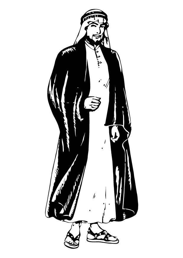 arabe Coloriage arabe