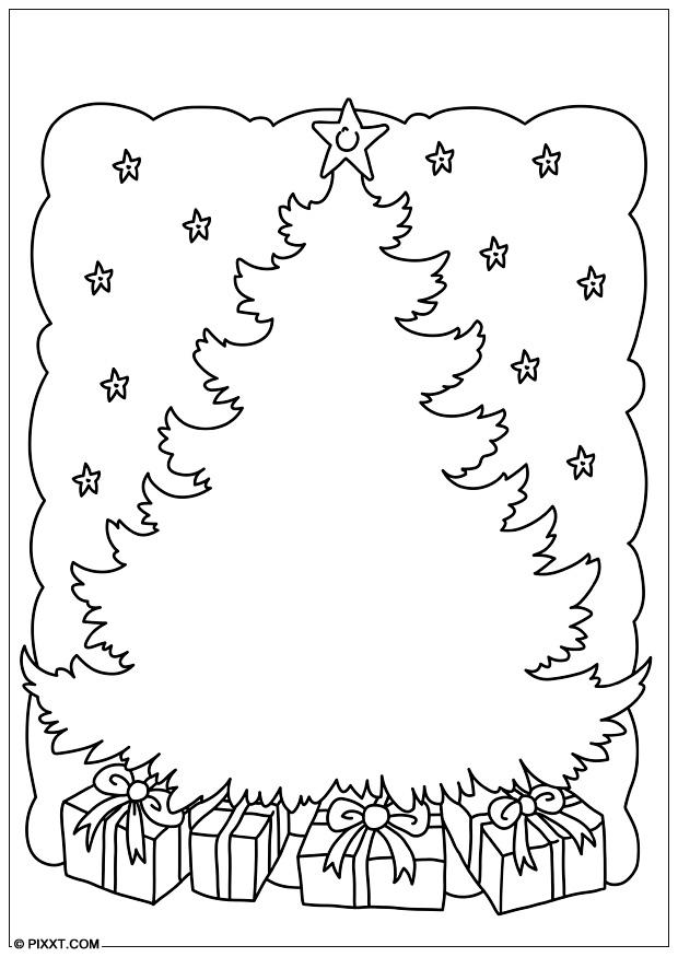 arbre de noA«l Coloriage arbre de noA«l