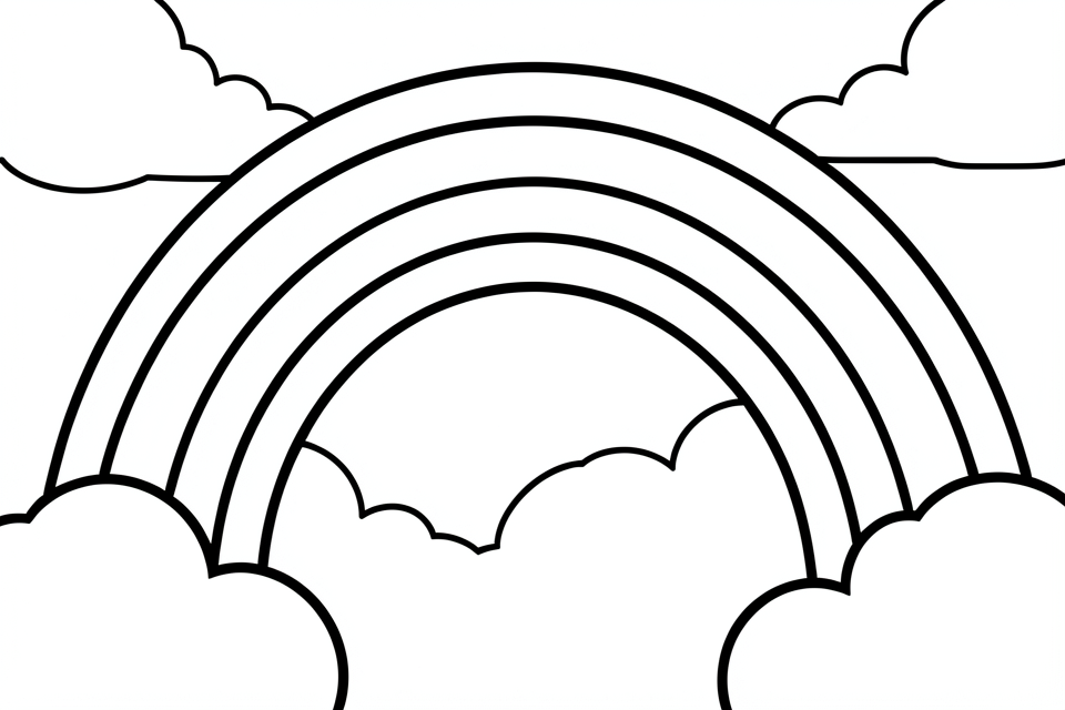 arc-en-ciel Coloriage arc-en-ciel