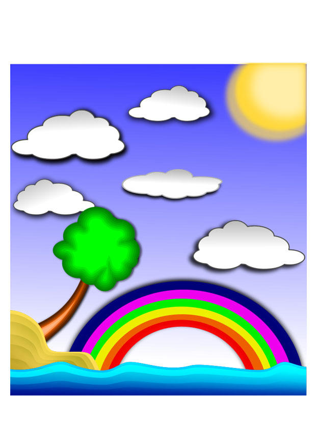 arc-en-ciel paysage Image arc-en-ciel paysage