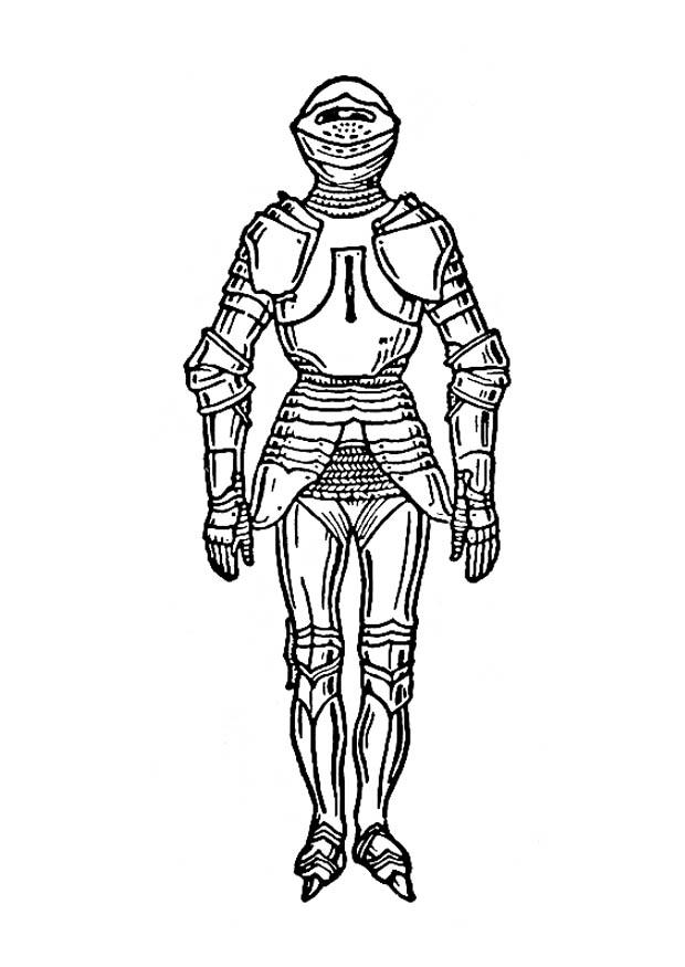 armure Coloriage armure