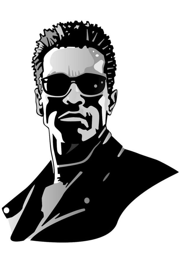 arnold schwarzenegger Coloriage arnold schwarzenegger