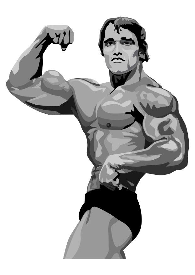 arnold schwarzenegger Coloriage arnold schwarzenegger