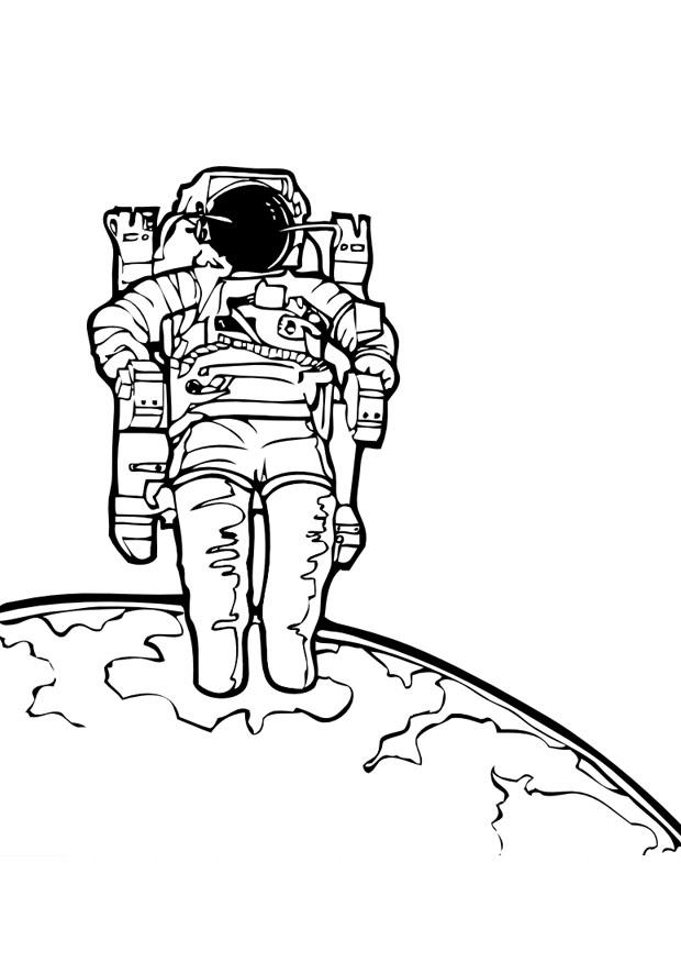 astronaute Coloriage astronaute