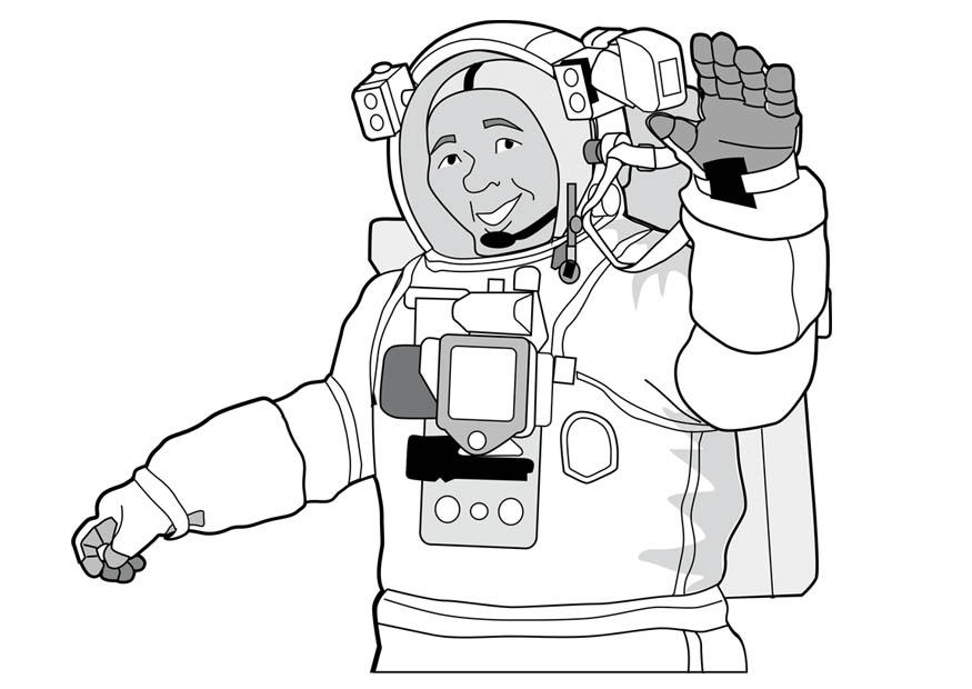 astronaute Coloriage astronaute