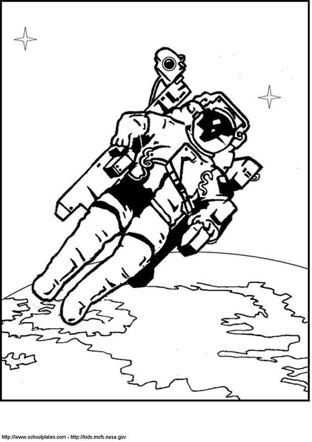 astronaute Coloriage astronaute