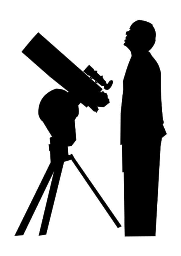 astronome Coloriage astronome
